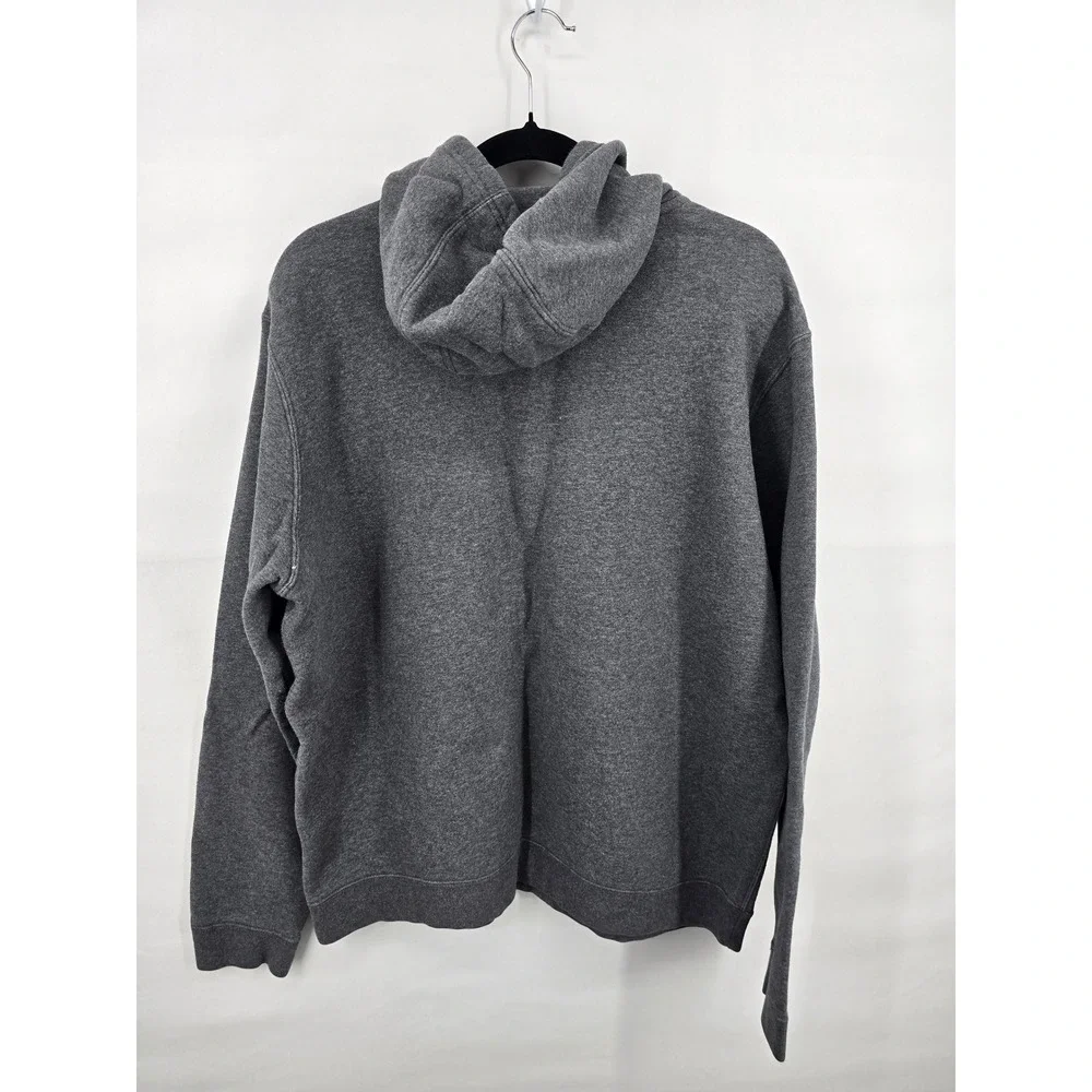 Nike Mens XL Gray Heather Quarter Zip Fleece Hoodie Pullover Futura Logo 2806